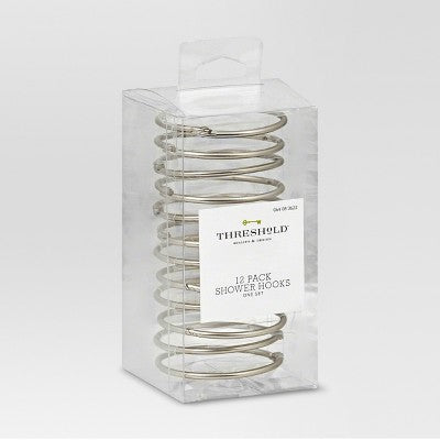 Basic Shower Hooks Brushed Nickel