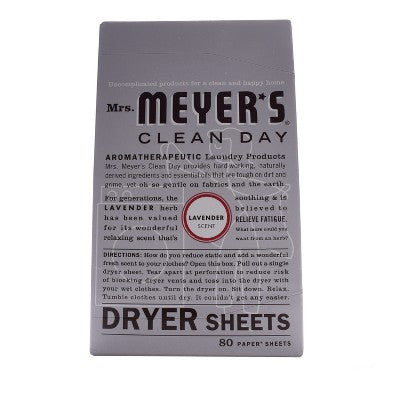 Mrs. Meyer's® Lavender Dryer Sheets - 80ct