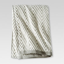 Chevron Textured Bath Towels