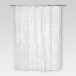 Light Stripe Shower Curtain