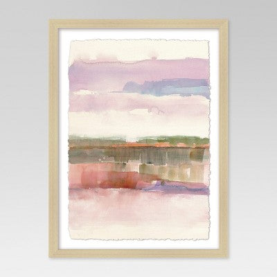 Framed Watercolor Landscape 18