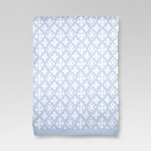 Cross Bath Towels Blue