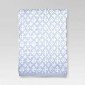 Cross Bath Towels Blue