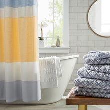 Cross Bath Towels Blue