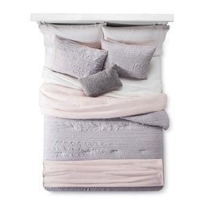 Blush Geo Lattice Comforter Set